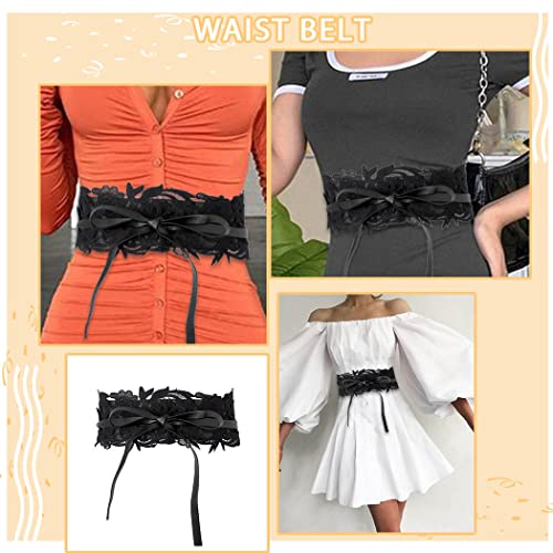 Bohend Boho Wide Waist Belt Lace Belt Corset Dress Belts Retro Wrap Around Waistband Costume Accessories For Women And Girls #TOP5
