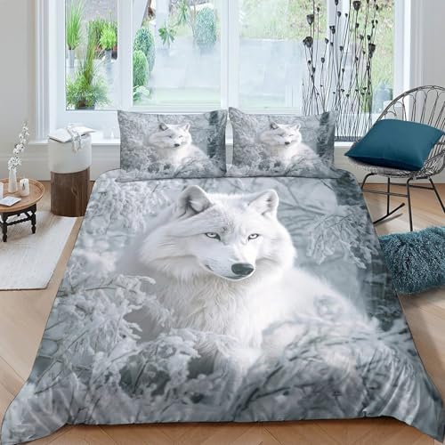 Parure de lit chat des neiges 3D pour des nuits douces et douillettes
