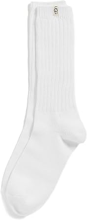 UGG Womens Rib Knit Slouchy Crew Socks