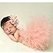 Produktbild HENGSONG Neugeborenes Baby Rock Tutu Kleidung Trikot Kostüm Foto Prop Outfits Bekleidung Set (Rosa 1)