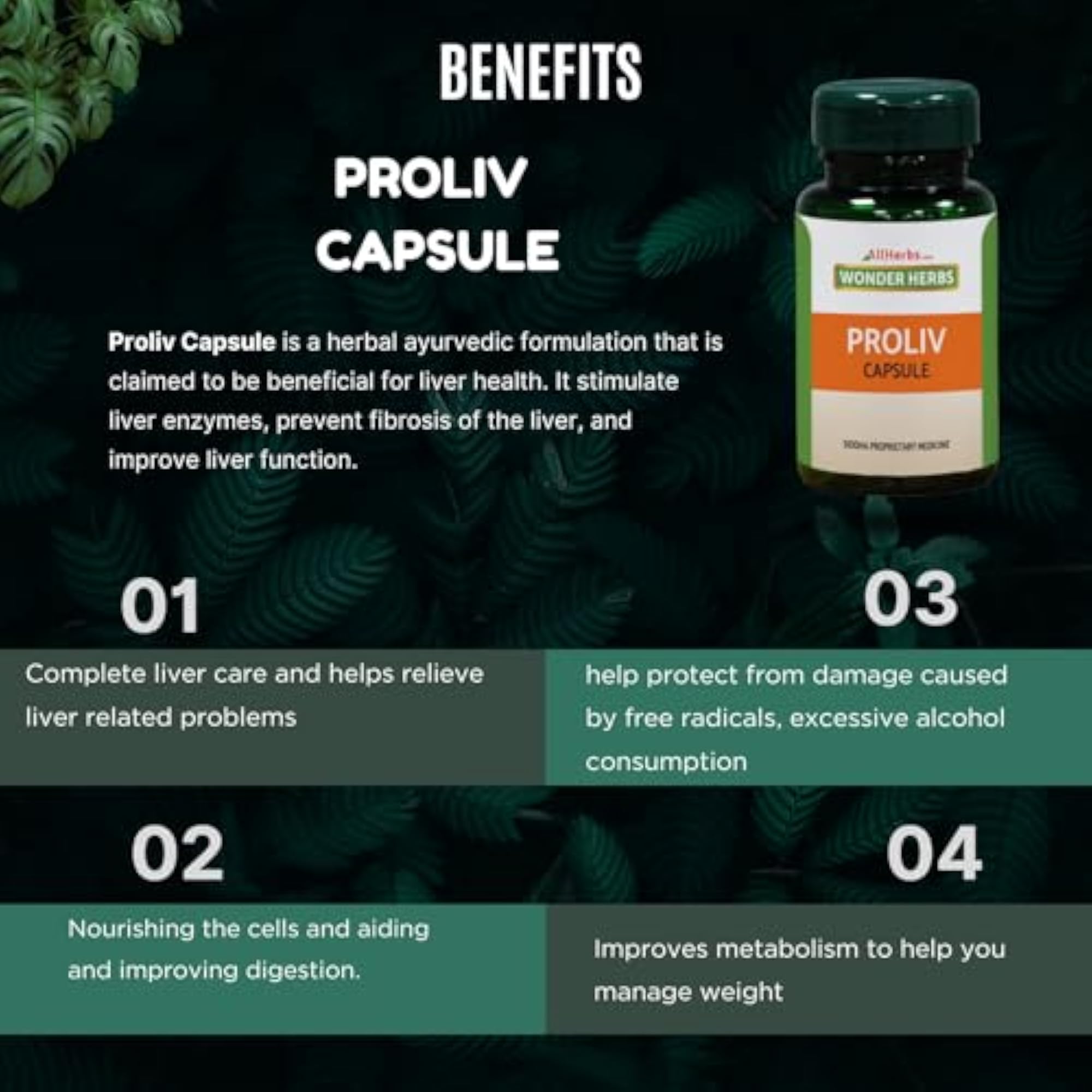 Allherbs Proliv Capsules, 60 Capsules