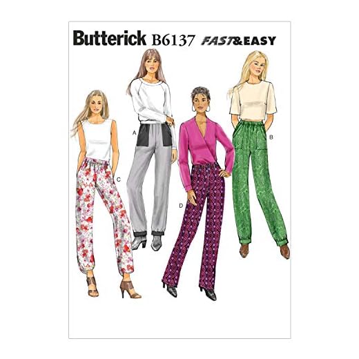 Vogue Patterns 6137 E5 - Patrones de Costura (Tallas 42-50, Pantalones para Mujer)