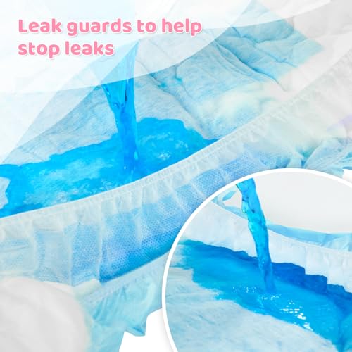 Image of Littleforbig Adjustable Tapes Adult Diaper 10 Pieces - ABDry Ultra Absorbent Diapers 6500 mL Blue (Large 36 inch-48 inch)