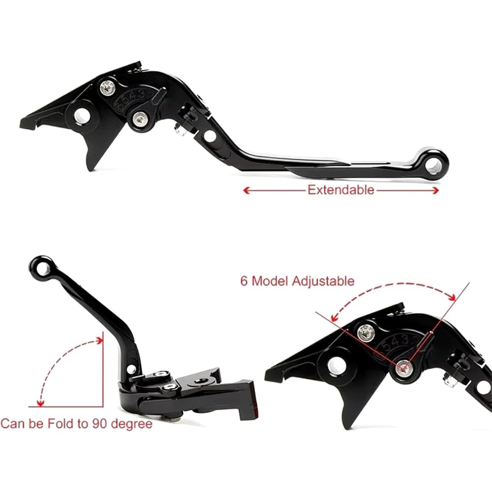 CNC Regolabile Freno Clutch Lever Hornet 750 CB750 2023 2024 2025 Grigio