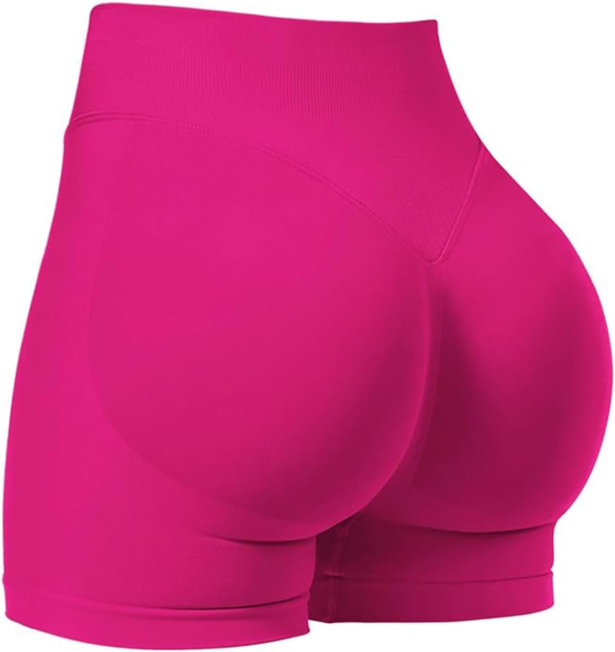 CharaTide Seamless Impact Shorts 4.5 inch for Women - High Waisted Hidden Scrunch Butt Lifting Gym Workout Activewear