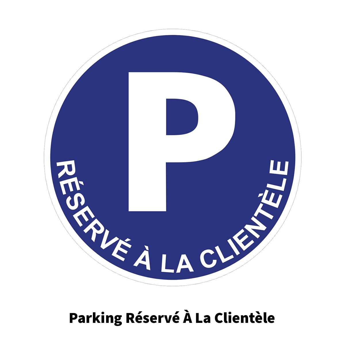 Rigid Round Laminated Laminated Safety Sign - Waterproof & UV Resistant - Parking - Diameter 24cm, multicoloured, ø 24 cm - Image 3