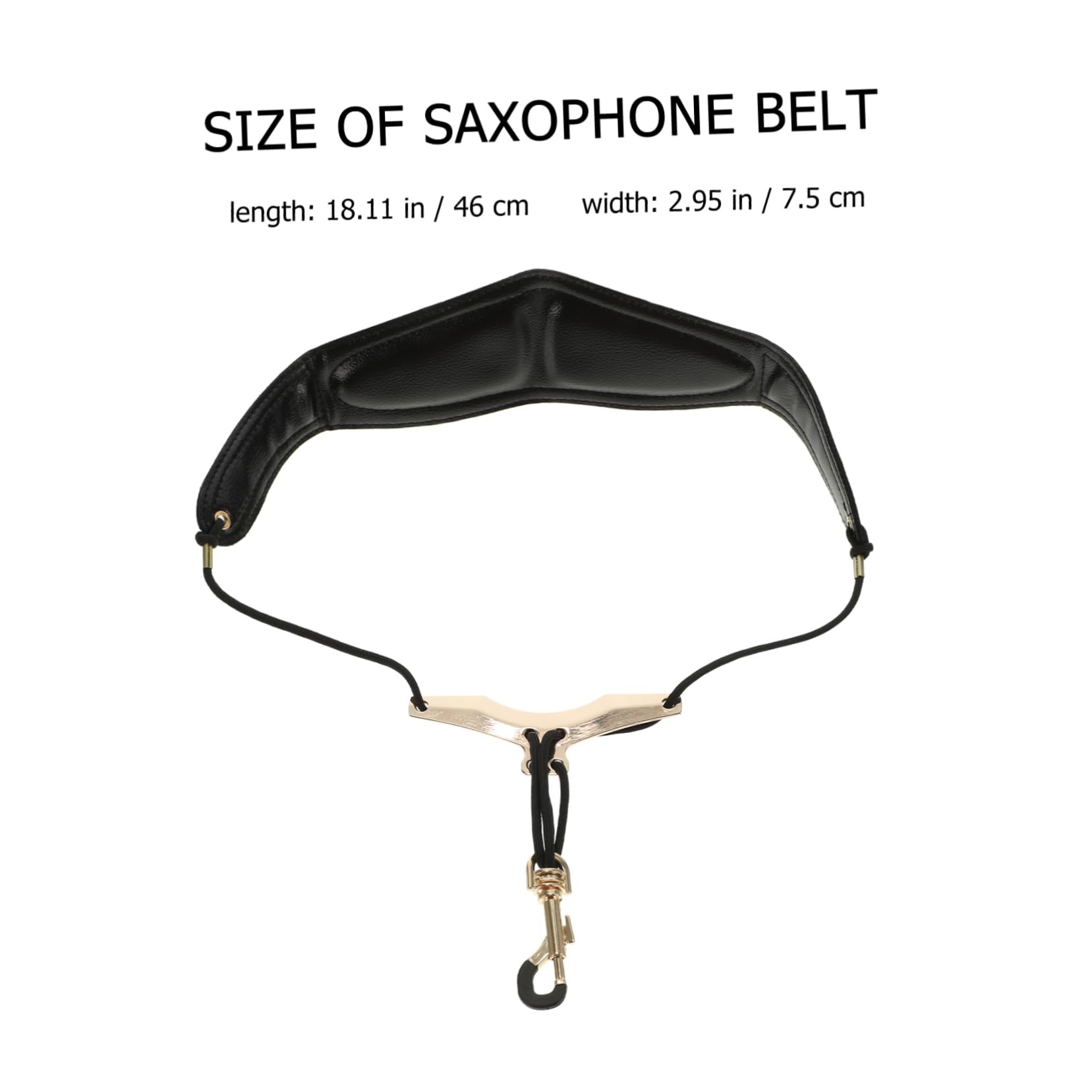 SUPVOX 10pezzi Cinghia Regolabile Per Saxofono Pelle Accessorio Pratico Per Sassofonisti Design Ergonomico e Resistente Riduce Lo Stress Sulla Spalla Facile Da Installare e Rimuovere