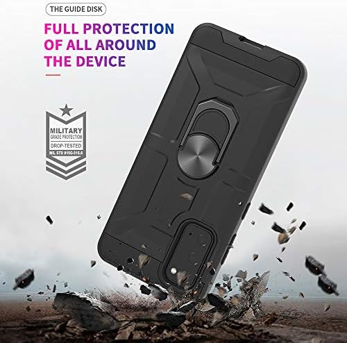 Cuoqing Samsung Galaxy S20 Case, Samsung S20 Case With Silicone Shockproof Hard Protective Phone Cover for Samsung Galaxy S20 5GBlack