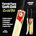 Cricket Bat Kashmir Willow Wooden Handmade Adult Full Size Cane Handle Cricket Bat for Soft Tennis Tape Ball Tournament Practice Indoor Outdoor Cricket Match by Krisp Sports