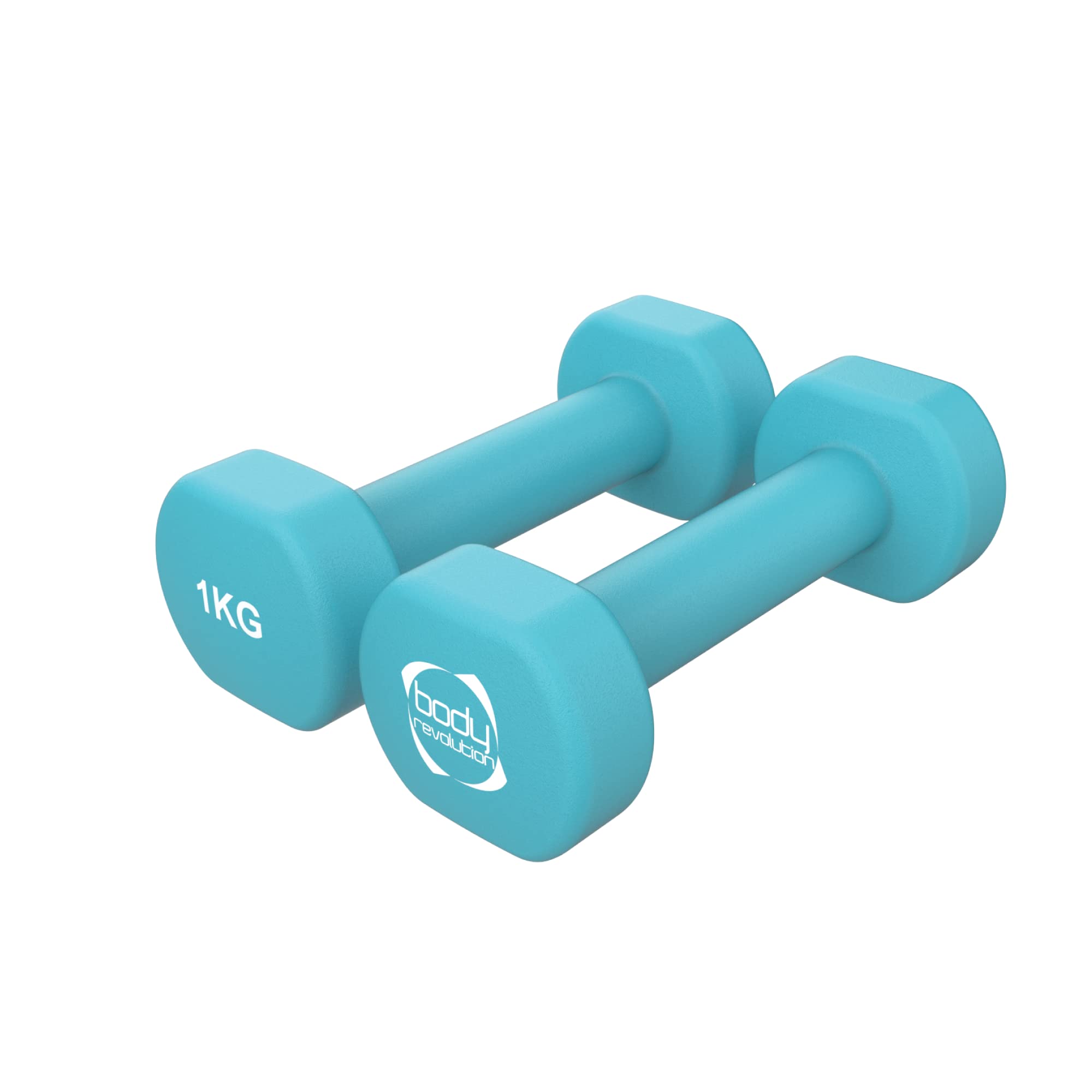 Body Revolution Neoprene Dumbbells 0.5Kg - 10Kg - Coated Cast Iron Dumbbells, Cardio, Aerobics And Hiit Exercise Weights - Gym Equipment For Home Strength Training And Workouts By