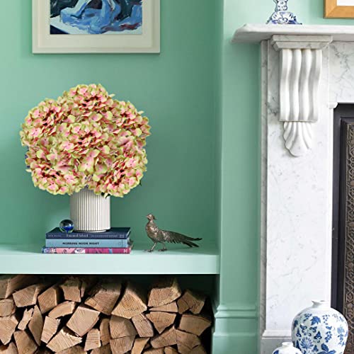 Dilatata Fake Hydrangeas Real Touch Hydrangea Flowers 24.8" Large Artificial Hydrangea Flowers Silk Hydrangea For Wedding Bouquet, Home, Party, Store, 3 #TOP4