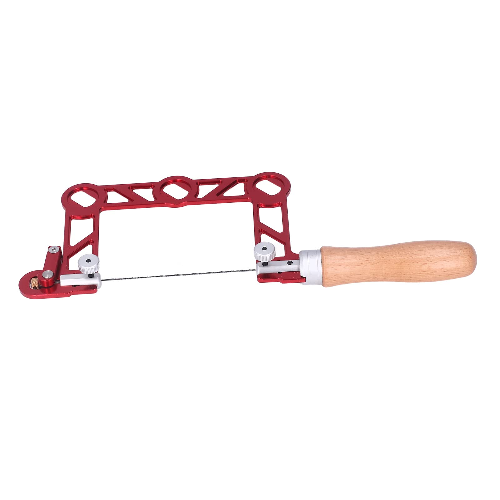 Luocute Mini U Shape Coping Saw, Holz Handgriff Säge für Schmuck (3 Inch) | Aluminum Alloy Frame, Ergonomic Wood Handle, Alloy Steel Blade with for Metal, Wood, Crafts