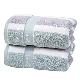 LRUUIDDE Hand Towels for Bathroom Set of 2, 100% Cotton Bath Hand Towels, Face Towels, Highly Absorb