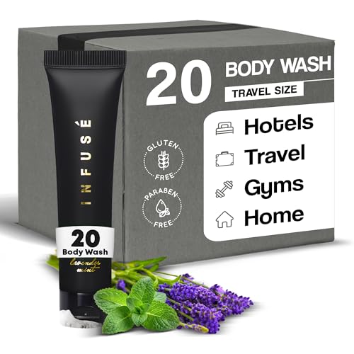 Infuse Black Hotel Toiletries Bulk | 1 oz Body Wash