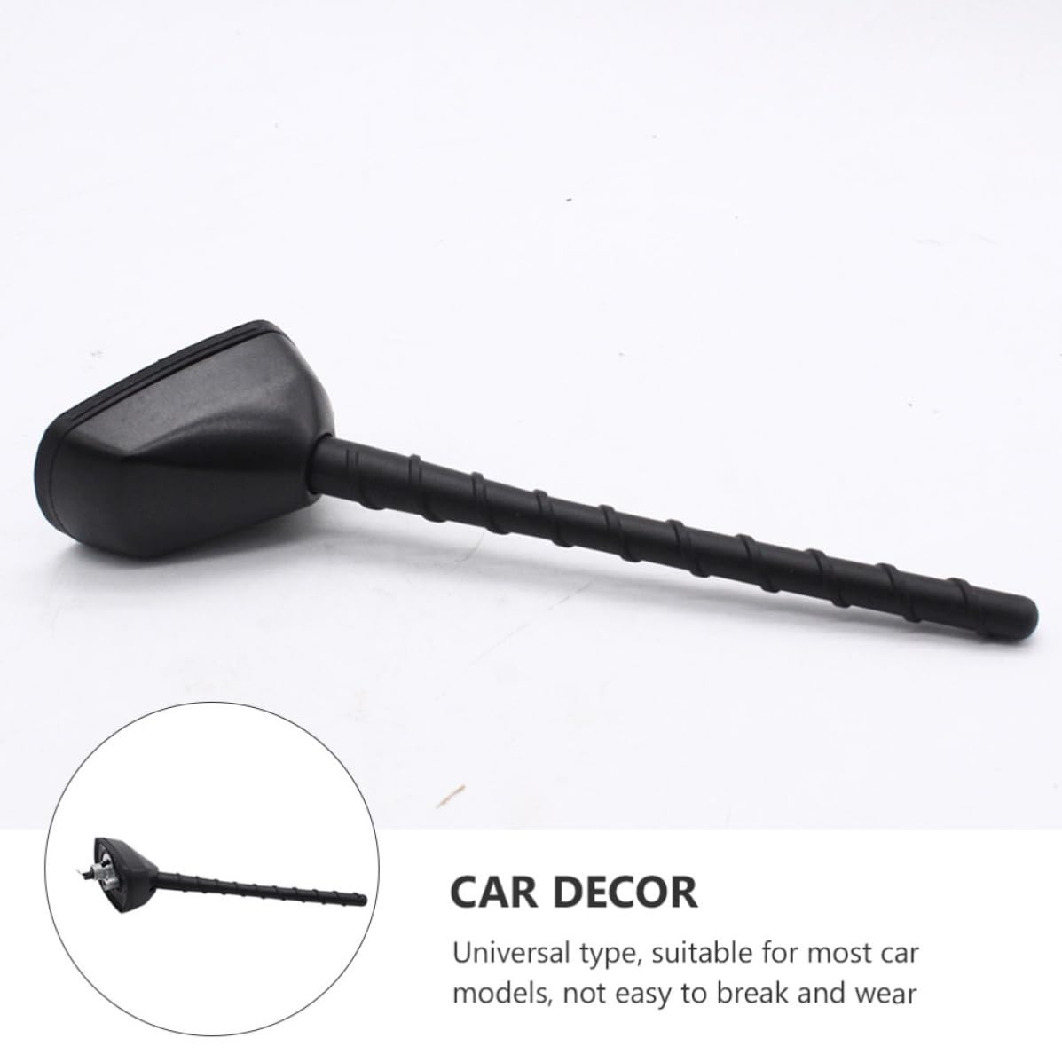 Antena de Techo de Coche Negra, ABS y Aluminio, Compacta
