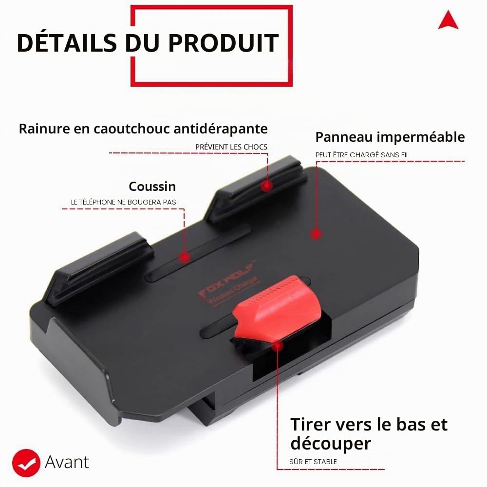 Support de navigation sans fil pour téléphone portable GPS moto BMW R1300GS R1200GS ADV R1250GS CRF1000L S1000XR F900R F900XR F850GS F800GS F750GS F700GS Accessoires de moto