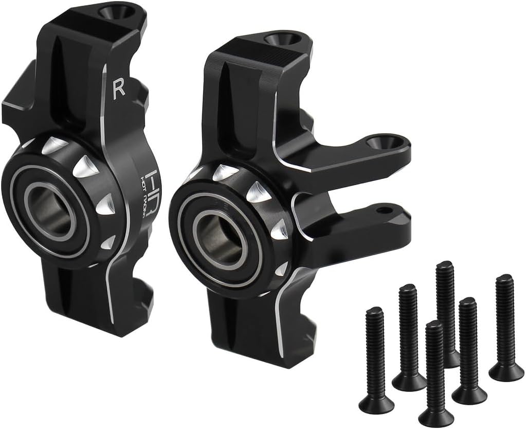 Hot Racing AMN21M01 CNC Aluminum Front Knuckle Spindle Upgrade Set with Bearings - Arrma Mini Kraton 4x4 1/16 Scale Replacement