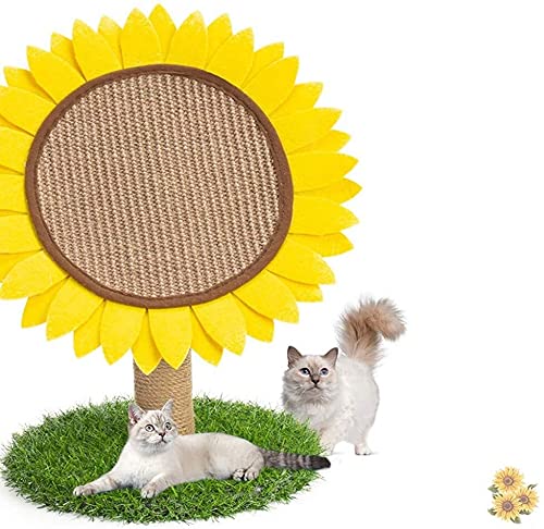 Griffoir chat tournesol en sisal naturel pour préserver vos meubles