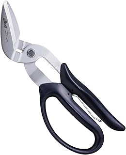 ALLEX Super Hard Spring Loaded Cardboard Scissors, Heavy Duty Shears for Thick Paper and Cardboard Box, Finest Stainless Steel Made in Japan