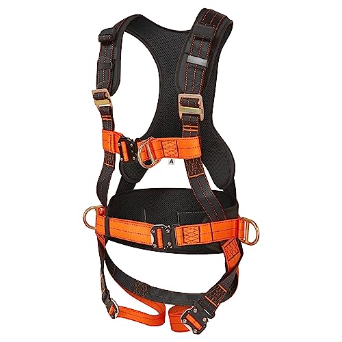 Image of Portwest FP73 Ultra 3 Point Safety Harness Black/Orange, XL/2X