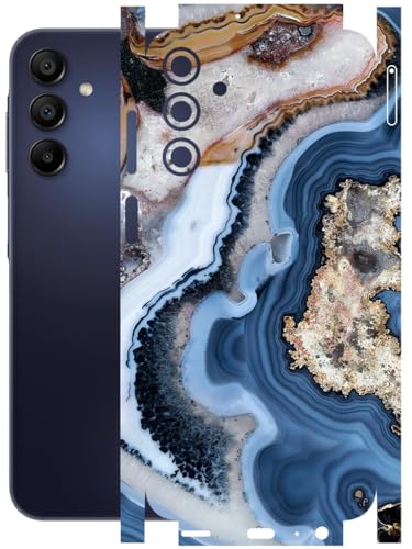 Image of AtOdds - Full Body Back Screen Guard Protector Film - Lamination Wrap Skin Sticker Compatible with Samsung Galaxy A15 (5G) | Scratchproof Matte Finish (Floor Marble)