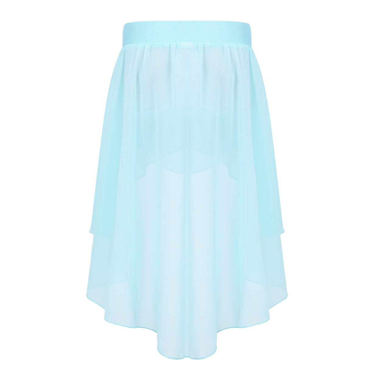 DansNMotion Girls Double Layer Hologram Skirt Light Pink