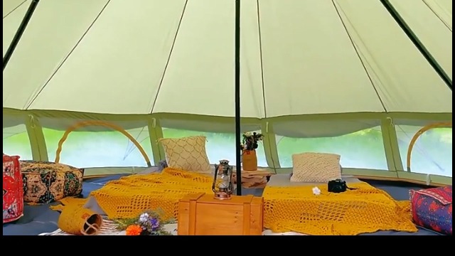 Amazon.co.jp: Fengzel Outdoor タープ付きベルテント 3.5M*5M*3M/4.5M