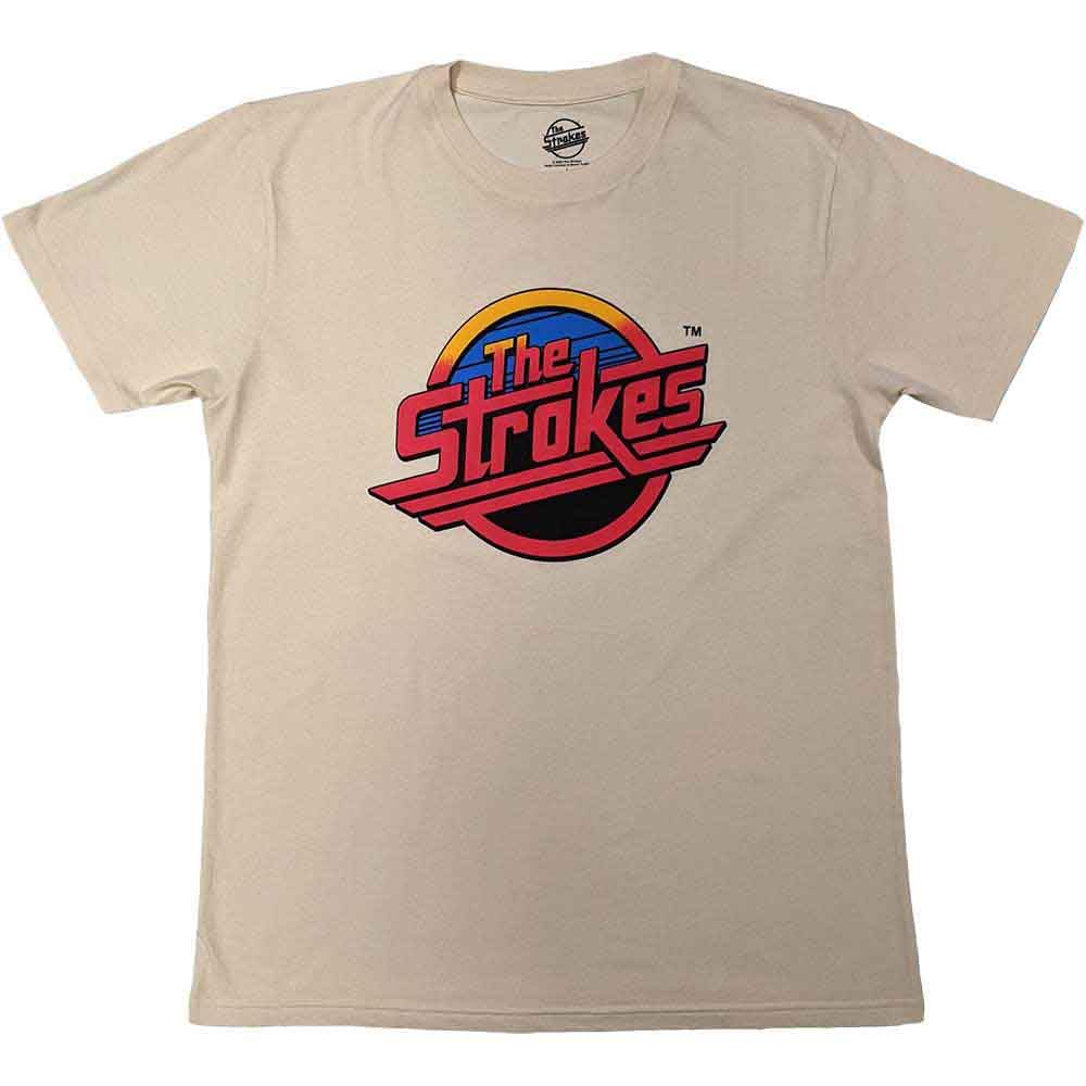 The Strokes T Shirt Rouge Band Logo Nouveau Officiel Unisex Natural