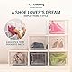HomeBuddy Schuhbox - 6 Schuhboxen Stapelbar - Stabile Schuhboxen Stapelbar Transparent mit Rückseitiger Lüftung zur Schuhaufbewahrung - Transparente Schuhorganizer Inklusive Bambuskohle-Desodorierer