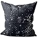YodSHcEN 55x55 cm Lniana Poszewka Na Poduszki Dekoracyjne Konstelacje kosmosu w raku poszewka na poduszkę 22x22 Inch na sofę na zewnątrz do sypialni salonu samochodu /I#001