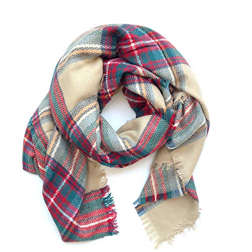 Preisvergleich Produktbild Modischer Damenschal, Pashmina-Schal mit Karomuster