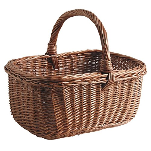 Aubry Gaspard 4960 Panier de Récolte en Osier Buff 38 x 30 x 20,33 cm