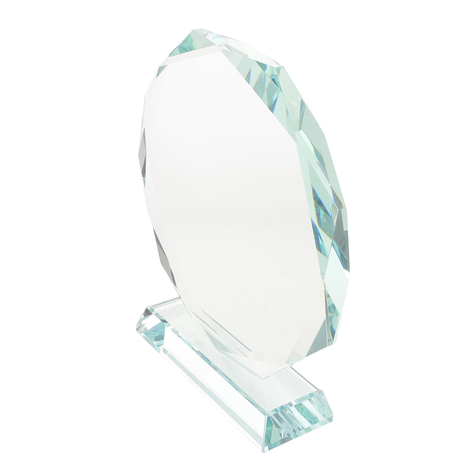Trofeo de Cristal Octogonal 160mm Transparente, Placa de Premio al Logro para Reconocimiento Empleados, Premio de Cristal para Jubilación y Medalla de Agradecimiento