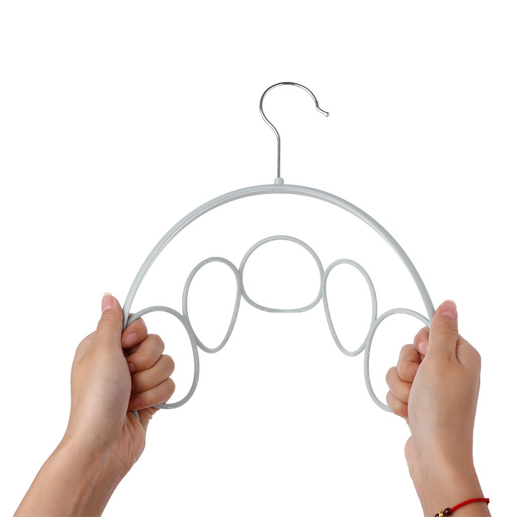 1Pc 5 Slots Rope Holder Ties Hanger Belt Rack Scarves Hanger