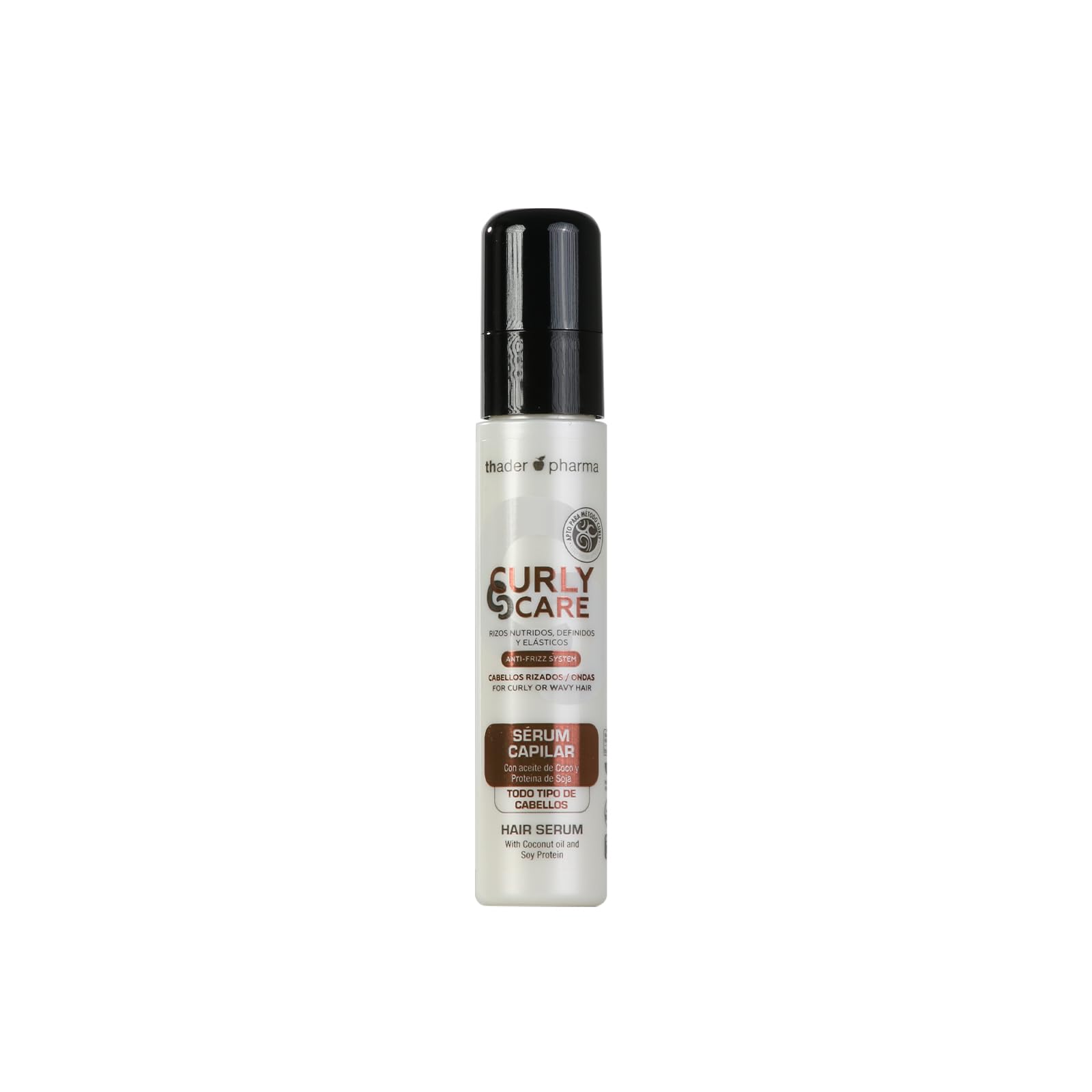 Thader TH Pharma Curly Care Sérum Capilar para Cabellos Rizados y Ondulados con poder antiencrespamiento, 60 ml