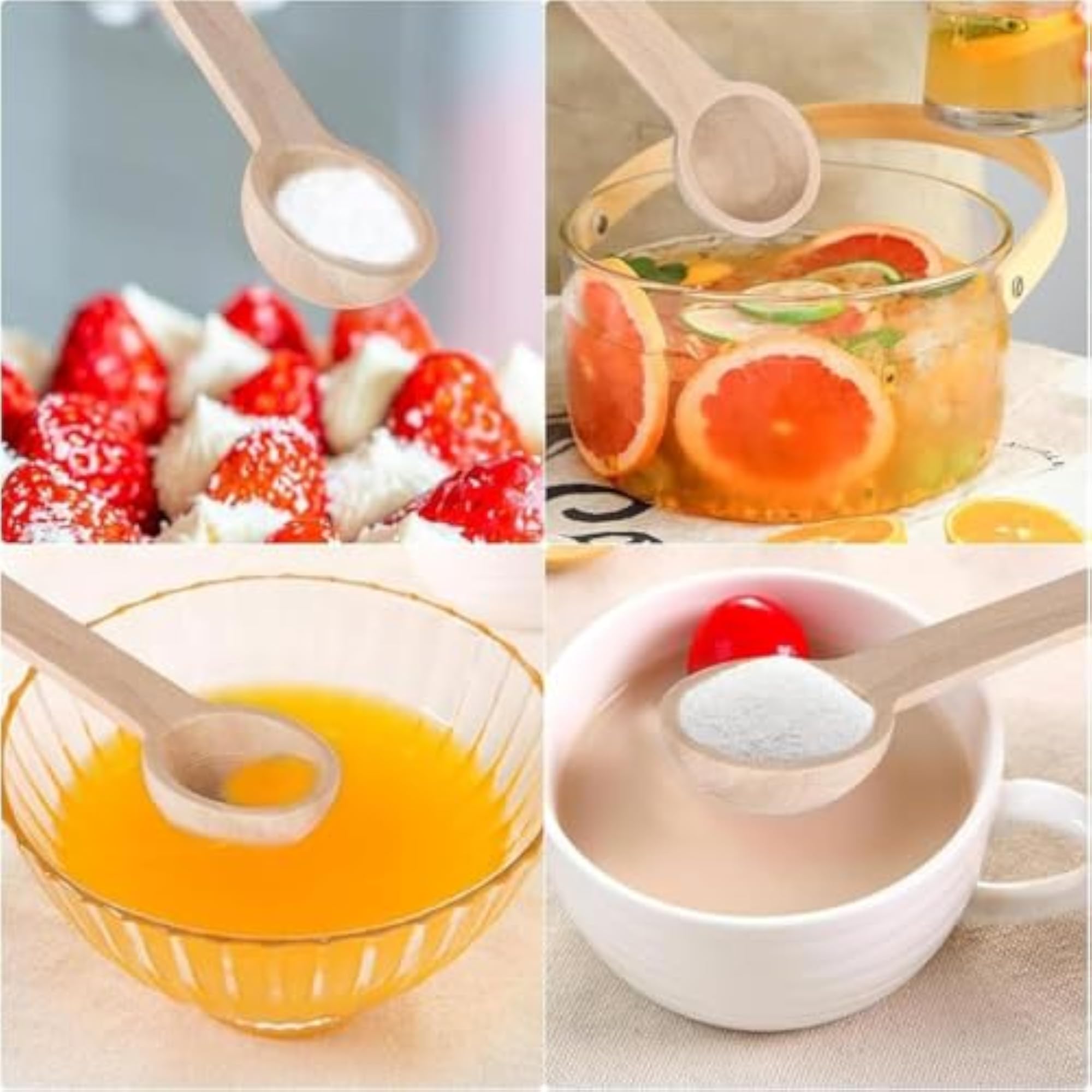Wooden Measuring Spoons Set of 6