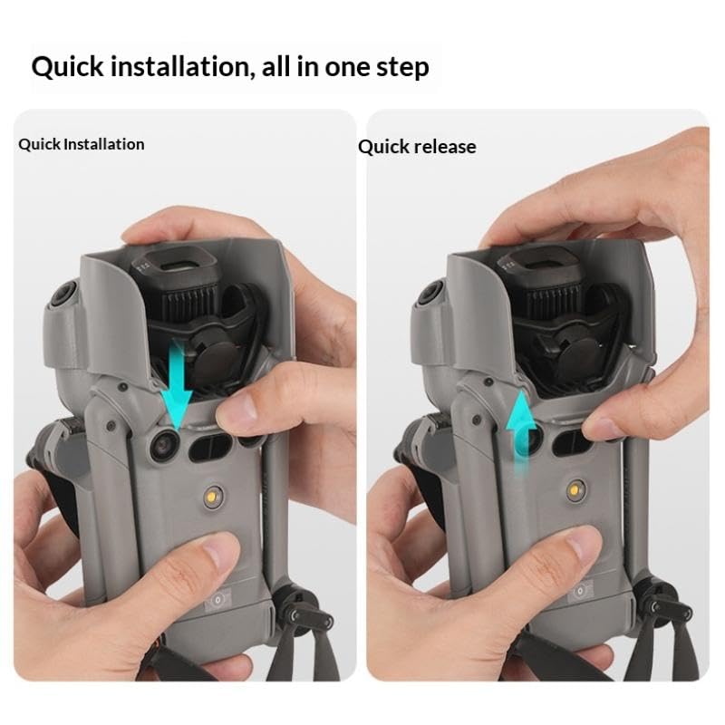 Image of GetZget Lens Hood for Dji Mini 5 Pro Sun shade & Crash Protection Gimbal cap Accessories (Gray)