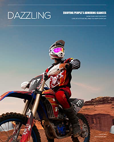 Image of BATFOX Dirt Bike ATV Goggles Motorcycle Gear Riding Motocross Dirtbike 4-Wheeler MX DH Accessories Goggles Glasses for Men Women Youth UV400 Protection Dust-proof Anti-Slip Strap