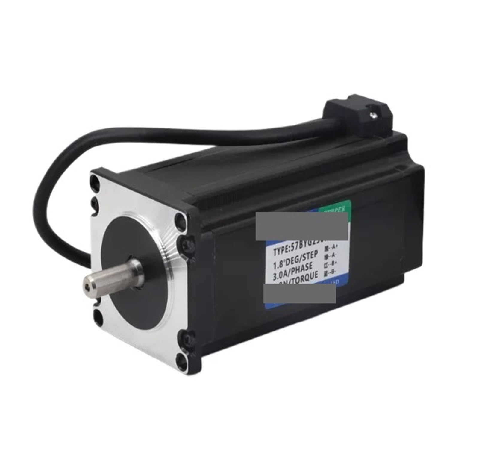 HYRBNSDLK Stepper Motor Nema 23 1.2N1.8N2.3N2.5N2.8N Output Shaft 2 Phase 4 Wire(6.35mm,2.5N.M)
