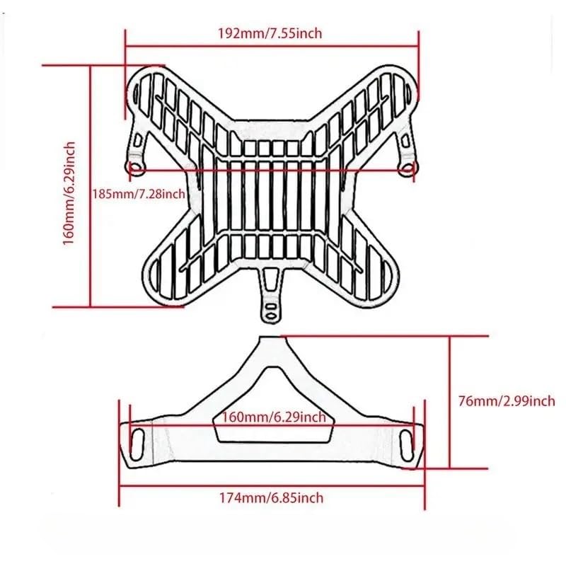 Grille de protection de lampe frontale pour road trip et enduro - 6