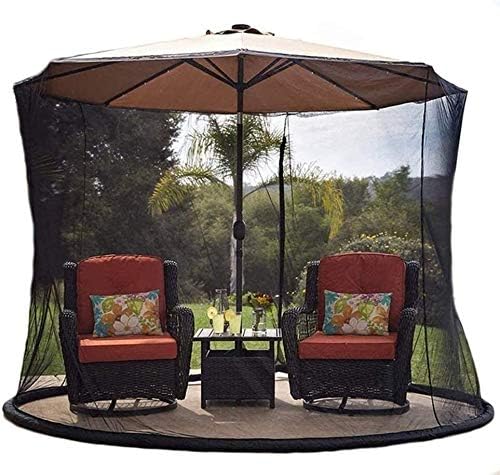 REWD Mosquito Netting Umbrella Net with Zipper Opening and Water Tube - Excluding Umbrella and Foundation