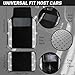 NBTEPEM Bling Car Floor Mats Full Set, Universal Fit Most Cars,SUV, Trucks, 4 pcs Sparkle Glitter Diamond Carpet for Women Girls with Anti-Slip Pad (Silver Diamond)
