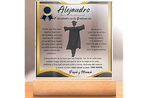 Placa Acrílica Brillante Personalizada para Graduación