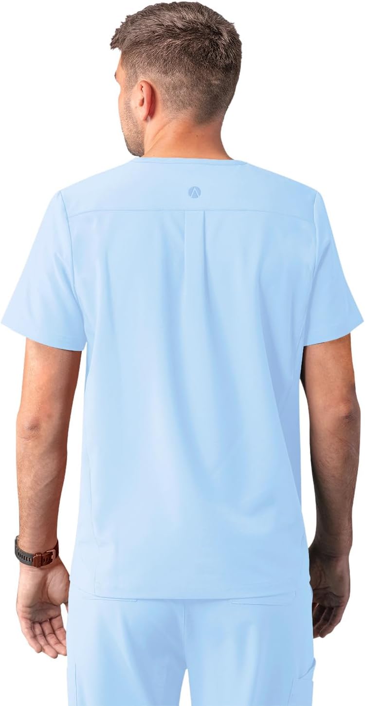 Adar Addition Scrubs for Men - Classic V-Neck Scrub Top - Image 2