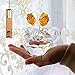 H&D HYALINE & DORA Spring Bouquet Crystal Glass Flowers Yellow Rose Figurine Ornament Gift-Boxed