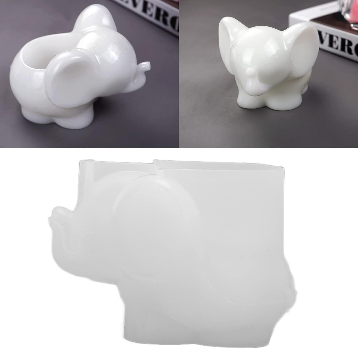 Resin molds, Silicone Elephant Shaped Holder Resin molds Epoxys Resin Casting Little Item Cute Jewelry Storage Box Resin Handicrafts Art Reusable Resin molds for Crafting