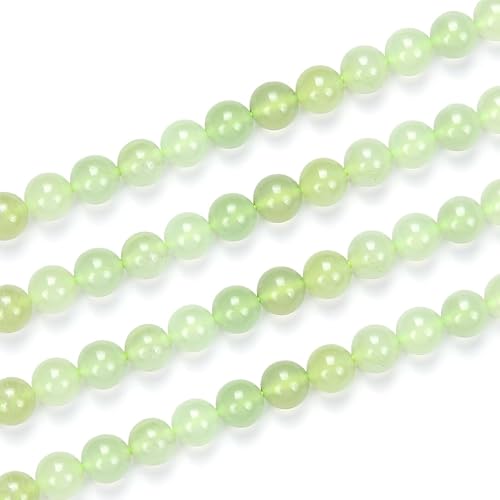 Miniatura 1 de Adabele GF11-8 - 2 hebras de piedras preciosas curativas de serpentina de jade natural de 0.315 in (0.31 pulgadas) (88-94 piezas en total) para