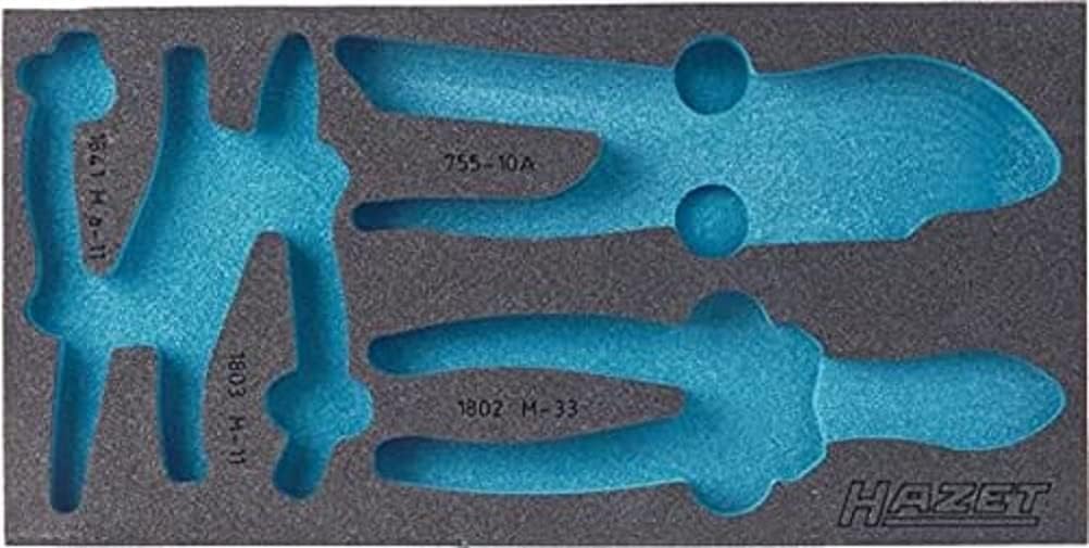 Hazet 163-121L Soft foam insert for 4-pieces-pliers set