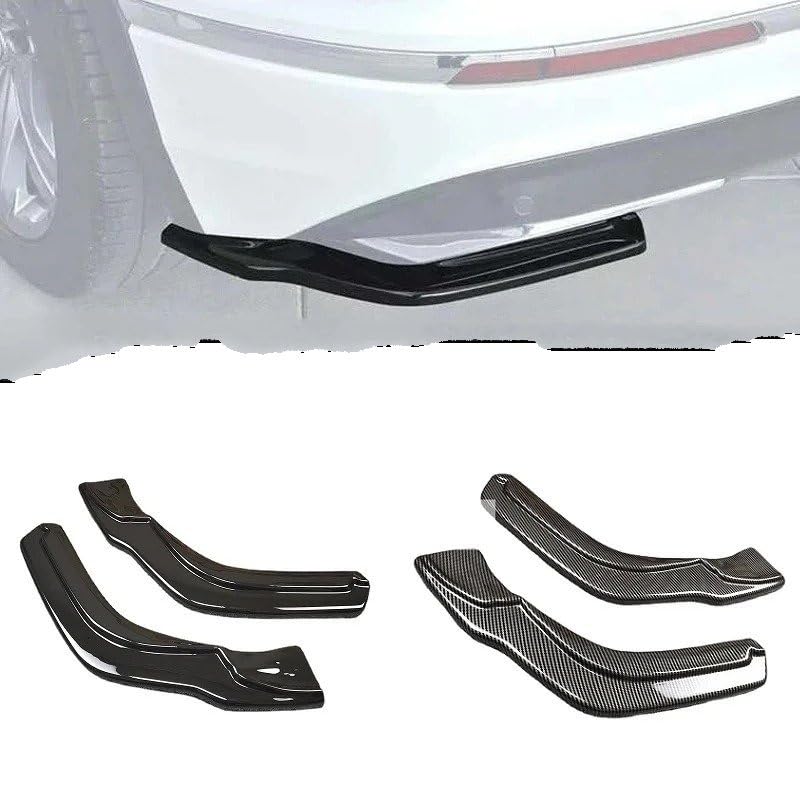 Minigonna Laterale Auto Per VW Per Tiguan Per Line 2017 2018 2019 2 pezzi Auto Gloss Nero Paraurti posteriore Labbro Lato Splitter Alette ABS Plastica