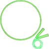 Poen 2 Pcs Detachable Hoop and Jump Rope Set Include 7.3 Ft Skipping Rope and 23 Inch Adjustable Exercise Hoop Gymnastic Fitness Exercise Gift Equipment